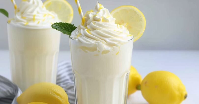 Cremige Aufgeschlagene Limonade Erfrischender Sommerdrink