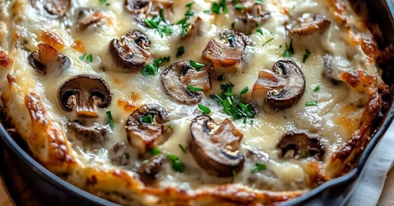 Cremiger Gefüllter Champignon-Dip Ein Leckeres Aufläufe Rezept