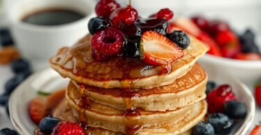 Die fluffigsten veganen Pancakes - Einfaches Frühstücksrezept