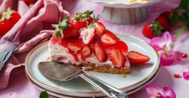 Erdbeer-Pudding-Kuchen ohne Backen Fruchtige Sommerleckerei