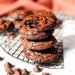 Fudgy Schokoladen-Brownie-Cookies ohne Mehl (Glutenfrei)