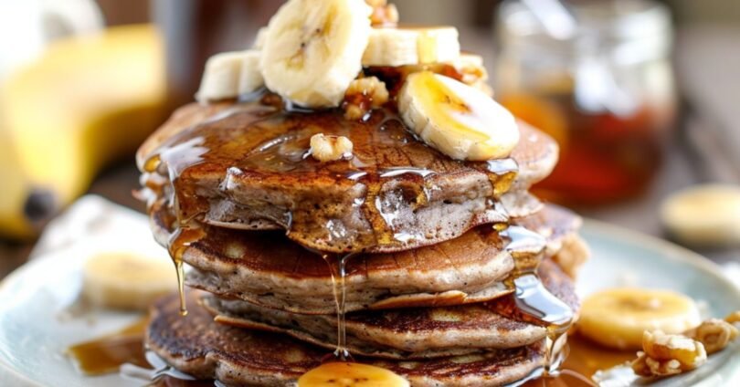 Gesunde Bananen-Buchweizen-Pfannkuchen