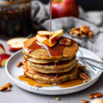 Vegane Apfel-Haferflocken-Pancakes Fluffig und Lecker