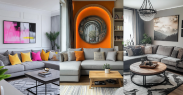 190+ Moderne Wohnzimmer-Ideen mit grauem Sofa für stilvolle Räume