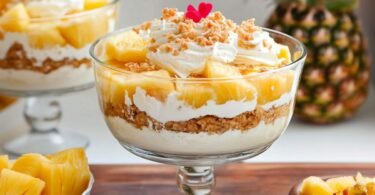 Ananas-Trifle Einfaches Dessert Rezept für sommerliche Genussmomente