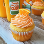 Cremige Orangencreme-Cupcakes