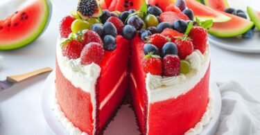 Erfrischende Wassermelonen-Torte Das perfekte Dessert für heiße Sommertage