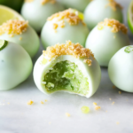 Key Lime Pie Cake Truffles Einfache Kuchen-Pralinen mit Limetten-Geschmack