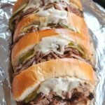 Leckere Wraps Rezepte Philly Cheesesteak Sandwich vom Lagerfeuer