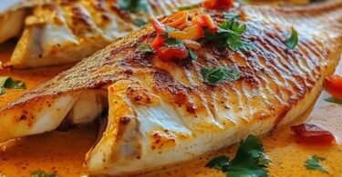 Rotbarsch mit cremiger Cajun-Soße Ein schnelles und leckeres Fischgericht