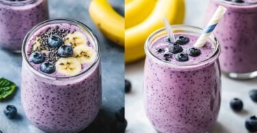 Blaubeer-Bananen-Smoothie