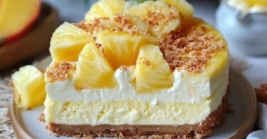 Cremiger Ananas-Cheesecake