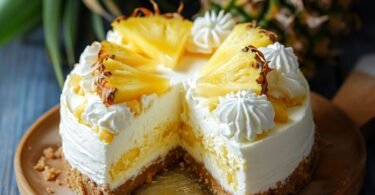 Einfache No-Bake Ananas-Cheesecake