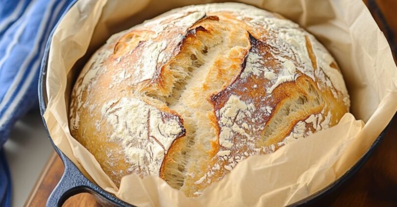 Einfaches Brot ohne Kneten