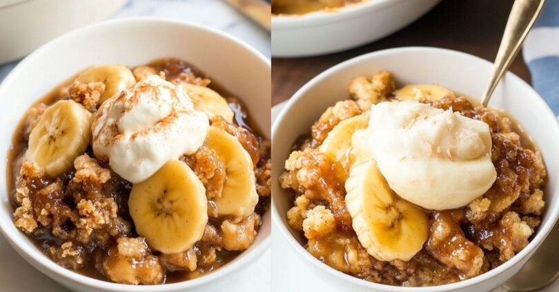 Bananas Foster Crumble