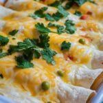 Cremige Weiße Hähnchen-Enchiladas