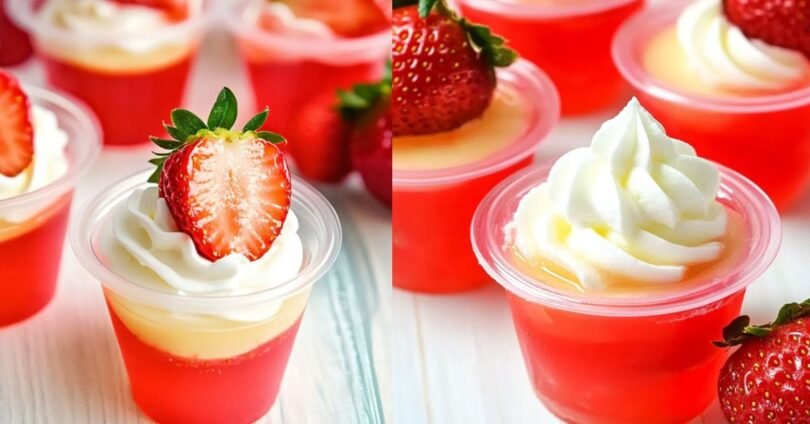 Erdbeer Shortcake Jello Shots