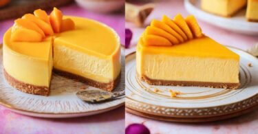 Gebackener Mango-Käsekuchen