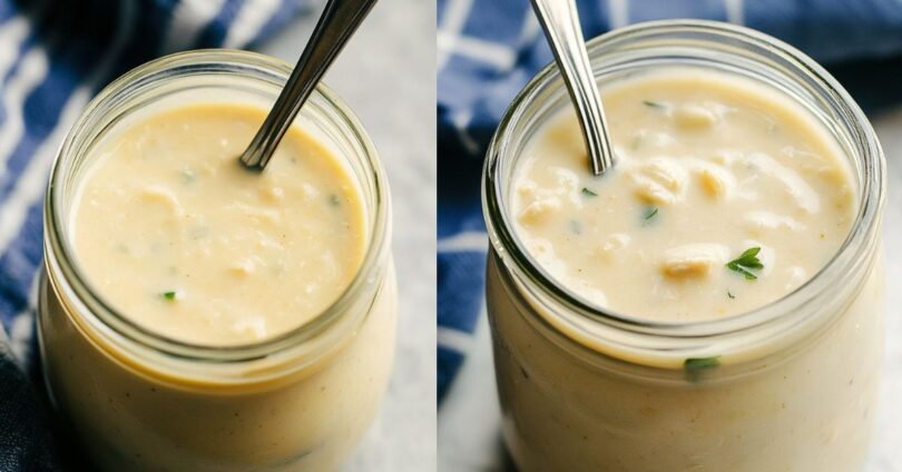 Hausgemachte Hühnersuppe mit Sahne