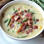 Kartoffel-Bohnen-Bacon Suppe