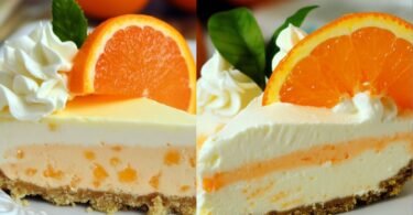 No Bake Orange Creamsicle Cheesecake