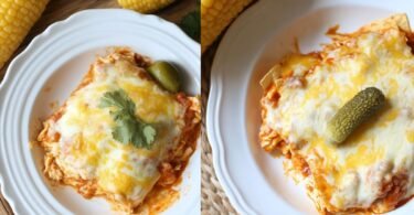 Slow Cooker Chicken Enchilada Auflauf