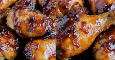 Sticky Sweet Bacon Glazed Chicken in the Crock Pot