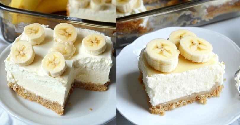 Banana Cream Cheesecake Bars