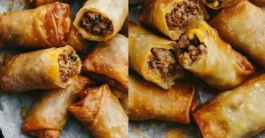 Cheeseburger-Eggrolls