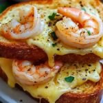 Cheesy Garlic Bread Shrimp Grilled Cheese