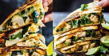 Cilantro-Limetten-Hähnchen-Quesadillas