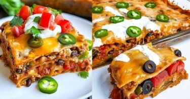 Einfache Taco Lasagne