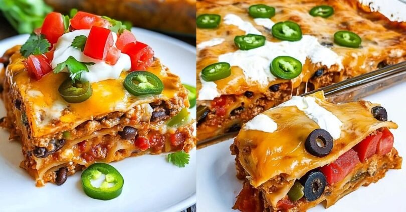 Einfache Taco Lasagne