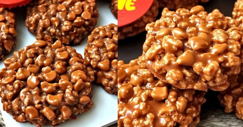 No-Bake Reese's Krispy Cookies