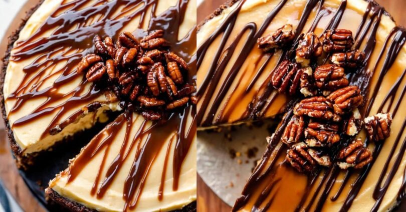 Caramel Turtle Cheesecake