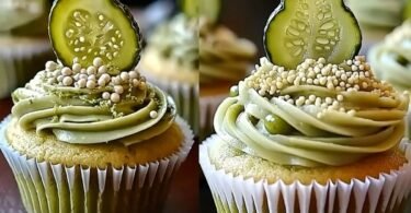 Herzhafte Dill-Gurken-Cupcakes