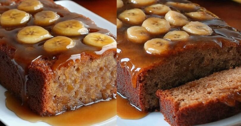 Karamell-Bananen-Upside-Down-Kuchen