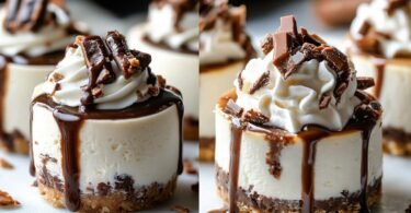 No-Bake Turtle Mini-Cheesecakes