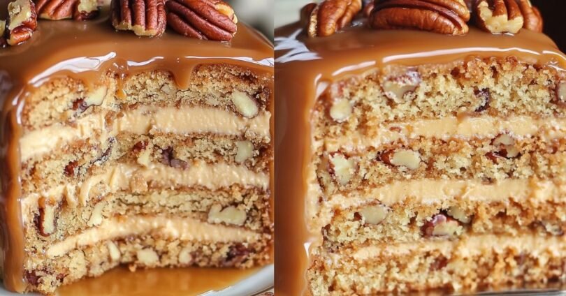 Southern Pecan Caramel Kuchen