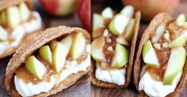 Apple Cheesecake Tacos