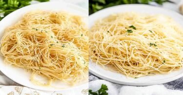 Braune Butter Knoblauch Engelshaar Pasta