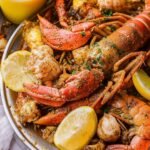 Cajun Seafood Boil mit Knoblauch-Butter-Sauce