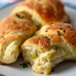 Cremige Hähnchen-Croissant-Rollen