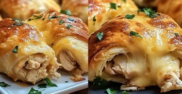 Cremige Hähnchen-Croissants