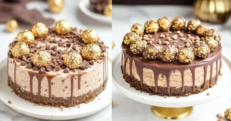 Ferrero Rocher Cheesecake ohne Backen