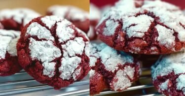 Red Velvet Crinkle Cookies