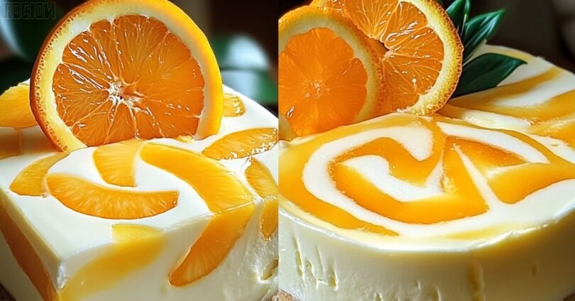 Southern Pineapple Orange Swirl Cheesecake